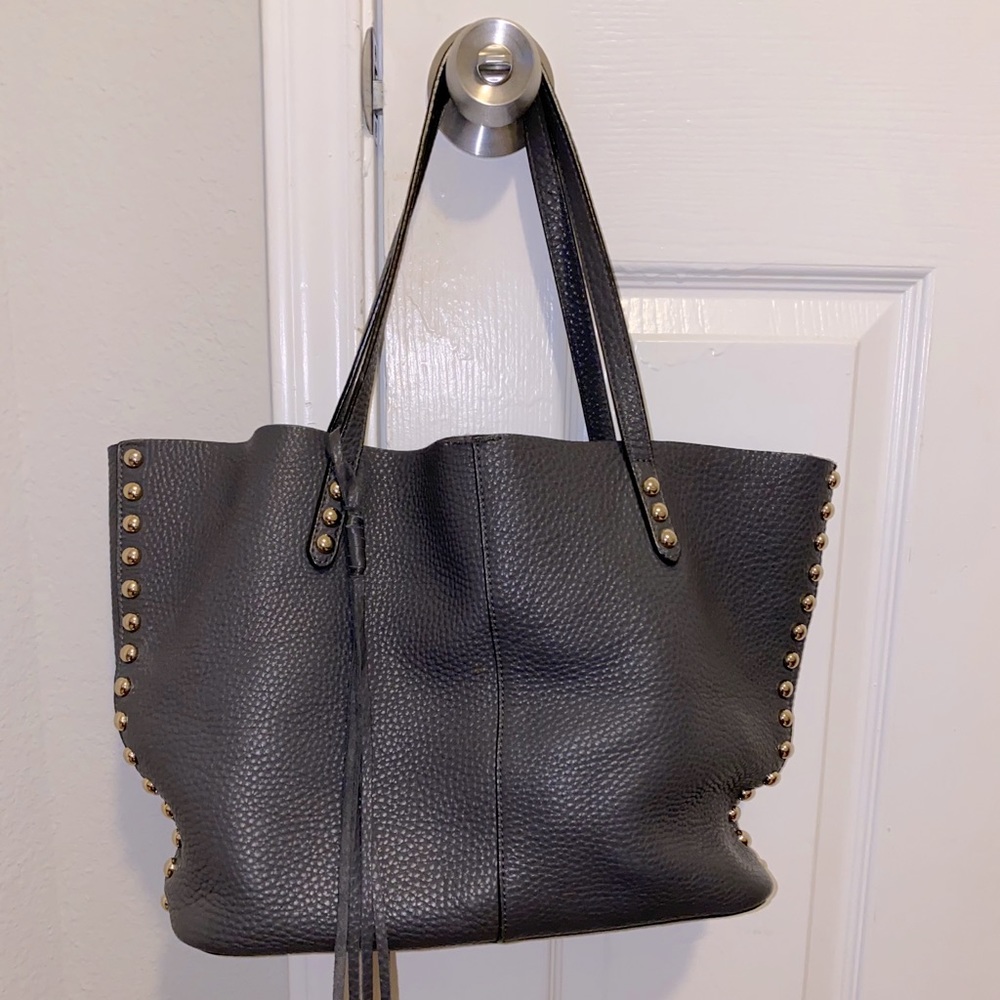 Gray Rebecca Minkoff Tote With Studs